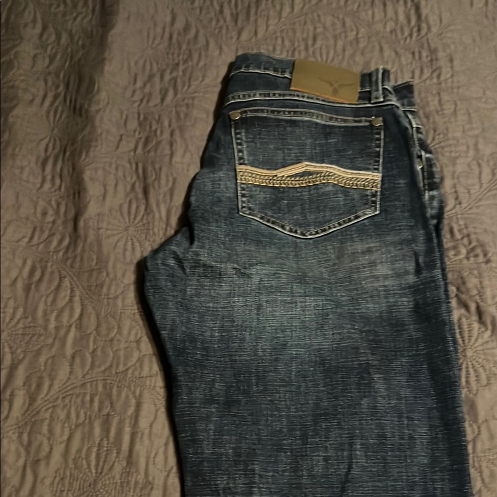 Wrangler Dark Blue Straight Jeans